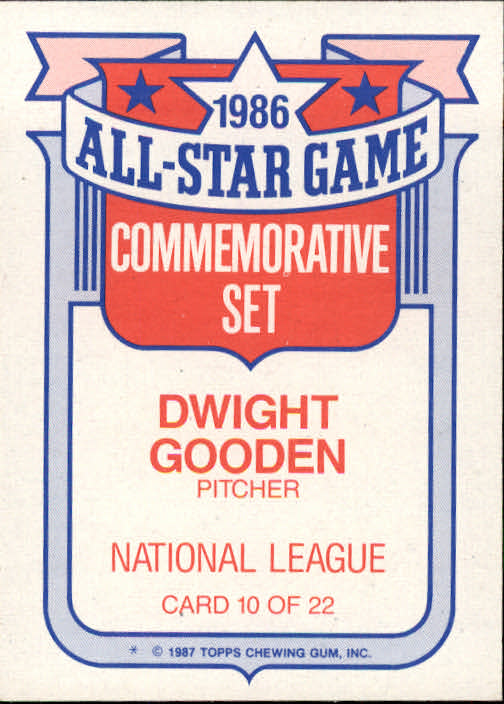 1987 Topps #130 Dwight Gooden Value - Baseball