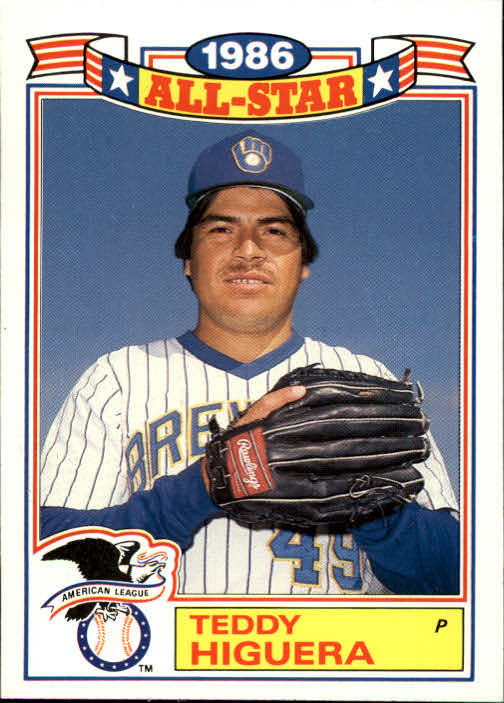 1987 Topps Glossy All-Stars #22 Teddy Higuera