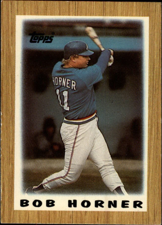 1987 Topps Mini Leaders #1 Bob Horner DP