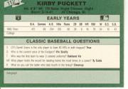 1987 Classic Update Yellow/Green Backs #112 Kirby Puckett back image