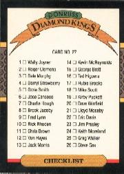 1987 Donruss #27 DK Checklist 1-26