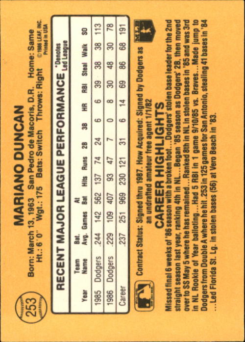 A7218- 1987 Donruss Baseball Karten 248-497 + Rookies -du Pick- 15 + Kostenlose - Bild 11 von 493