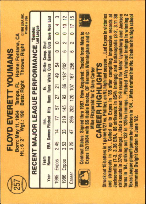 A7218- 1987 Donruss Baseball Karten 248-497 + Rookies -du Pick- 15 + Kostenlose - Bild 19 von 493