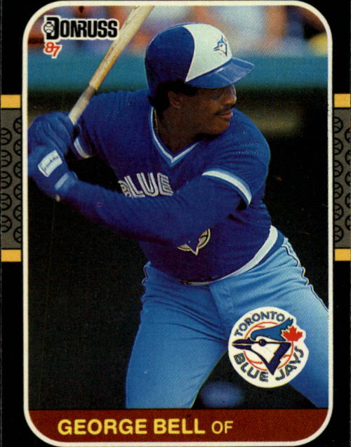 1987 Donruss George Bell 271 Toronto Blue Jays Baseball Card