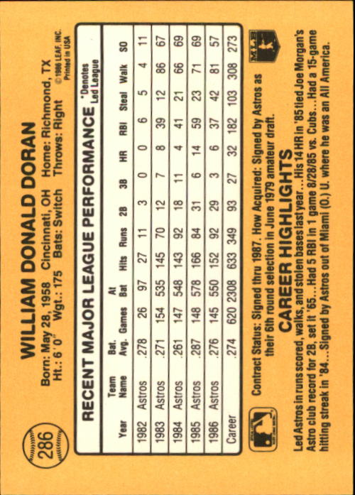 A7218- 1987 Donruss Baseball Karten 248-497 + Rookies -du Pick- 15 + Kostenlose - Bild 75 von 493