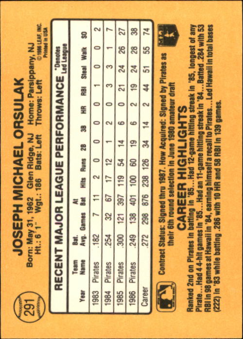 A7218- 1987 Donruss Baseball Karten 248-497 + Rookies -du Pick- 15 + Kostenlose - Bild 85 von 493