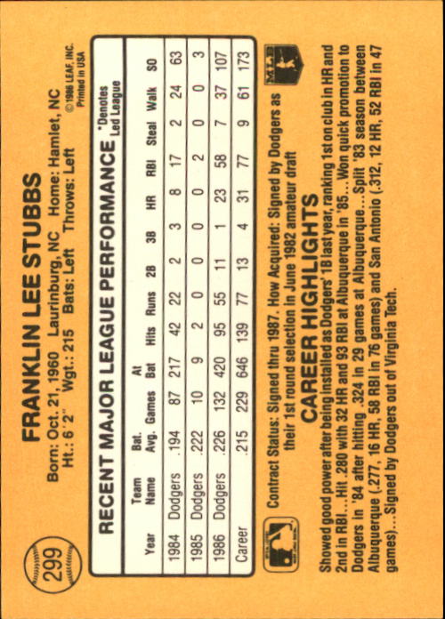 A7218- 1987 Donruss Baseball Karten 248-497 + Rookies -du Pick- 15 + Kostenlose - Bild 101 von 493