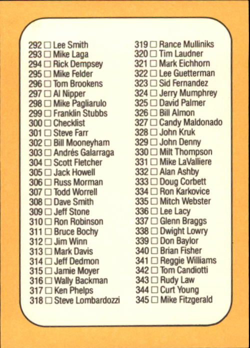 A7218- 1987 Donruss Baseball Karten 248-497 + Rookies -du Pick- 15 + Kostenlose - Bild 103 von 493