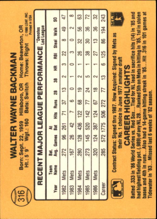 A7218- 1987 Donruss Baseball Karten 248-497 + Rookies -du Pick- 15 + Kostenlose - Bild 135 von 493