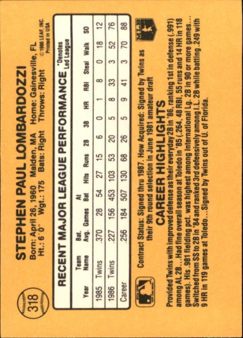 A7218- 1987 Donruss Baseball Karten 248-497 + Rookies -du Pick- 15 + Kostenlose - Bild 139 von 493