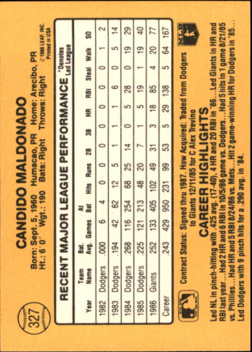 A7218- 1987 Donruss Baseball Karten 248-497 + Rookies -du Pick- 15 + Kostenlose - Bild 157 von 493