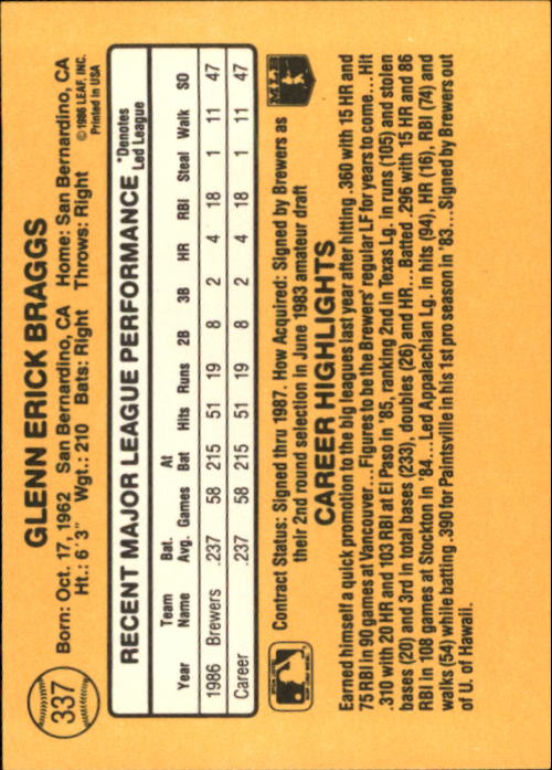 A7218- 1987 Donruss Baseball Karten 248-497 + Rookies -du Pick- 15 + Kostenlose - Bild 175 von 493