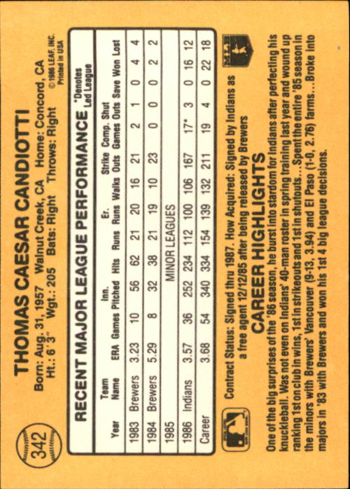 A7218- 1987 Donruss Baseball Karten 248-497 + Rookies -du Pick- 15 + Kostenlose - Bild 185 von 493