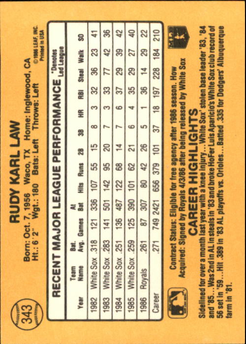 A7218- 1987 Donruss Baseball Karten 248-497 + Rookies -du Pick- 15 + Kostenlose - Bild 187 von 493