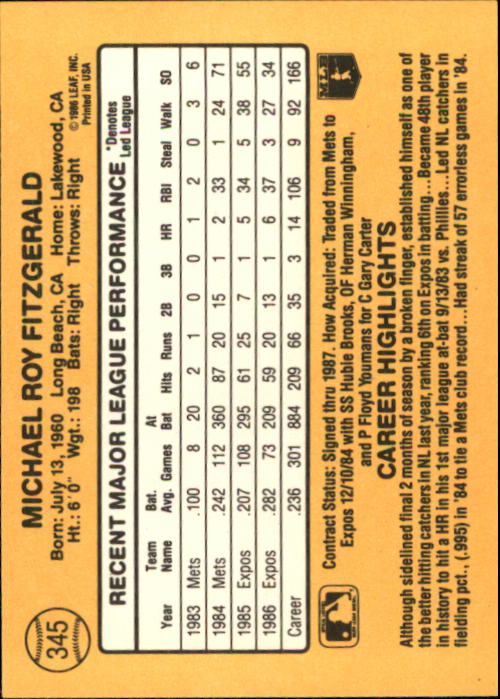 A7218- 1987 Donruss Baseball Karten 248-497 + Rookies -du Pick- 15 + Kostenlose - Bild 191 von 493
