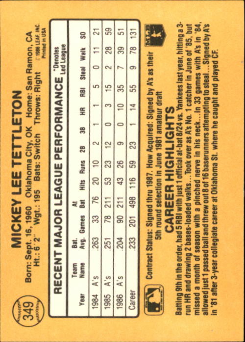 A7218- 1987 Donruss Baseball Karten 248-497 + Rookies -du Pick- 15 + Kostenlose - Bild 199 von 493