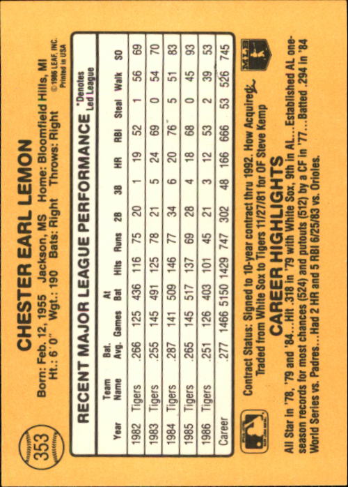 A7218- 1987 Donruss Baseball Karten 248-497 + Rookies -du Pick- 15 + Kostenlose - Bild 207 von 493