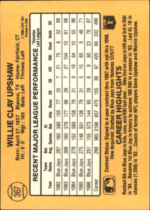 A7218- 1987 Donruss Baseball Karten 248-497 + Rookies -du Pick- 15 + Kostenlose - Bild 235 von 493
