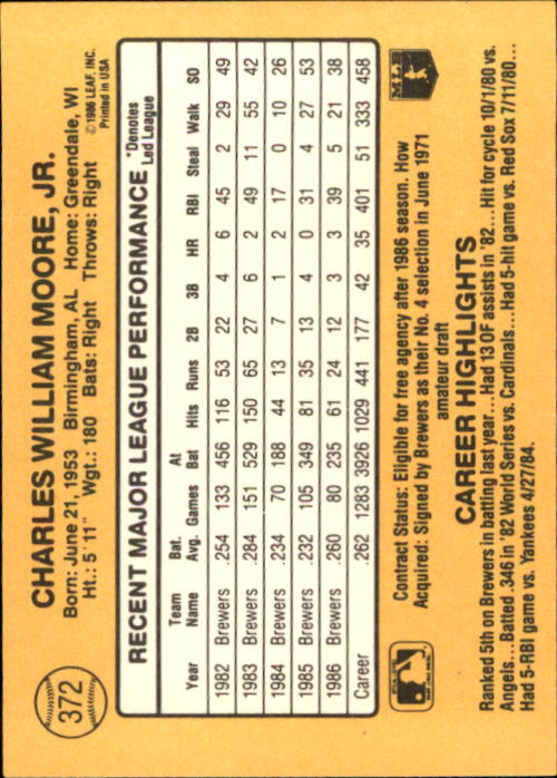 A7218- 1987 Donruss Baseball Karten 248-497 + Rookies -du Pick- 15 + Kostenlose - Bild 245 von 493
