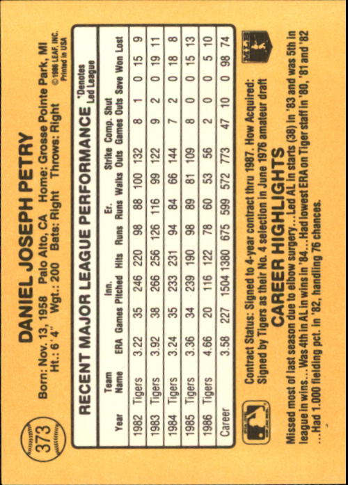 A7218- 1987 Donruss Baseball Karten 248-497 + Rookies -du Pick- 15 + Kostenlose - Bild 247 von 493