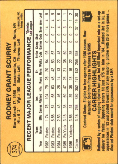 A7218- 1987 Donruss Baseball Karten 248-497 + Rookies -du Pick- 15 + Kostenlose - Bild 249 von 493