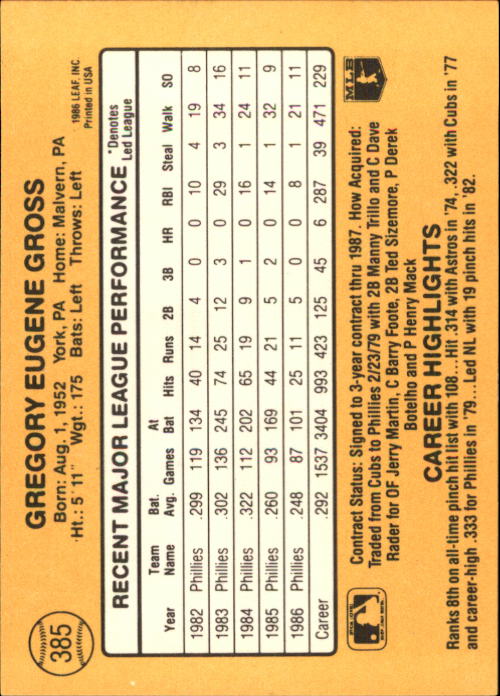 A7218- 1987 Donruss Baseball Karten 248-497 + Rookies -du Pick- 15 + Kostenlose - Bild 271 von 493