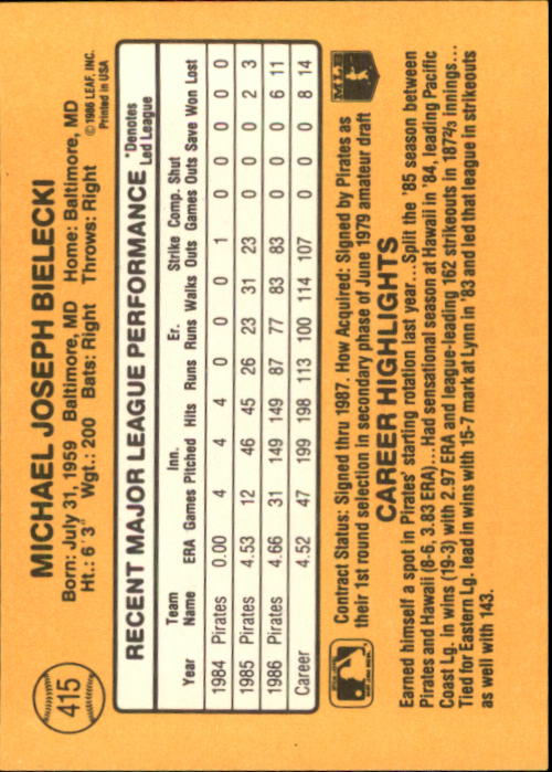 A7218- 1987 Donruss Baseball Karten 248-497 + Rookies -du Pick- 15 + Kostenlose - Bild 331 von 493