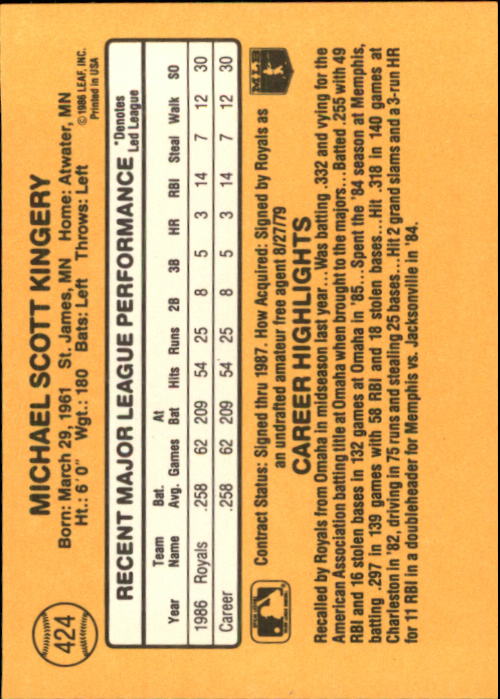 A7218- 1987 Donruss Baseball Karten 248-497 + Rookies -du Pick- 15 + Kostenlose - Bild 349 von 493
