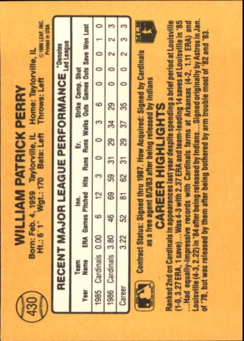 A7218- 1987 Donruss Baseball Karten 248-497 + Rookies -du Pick- 15 + Kostenlose - Bild 361 von 493