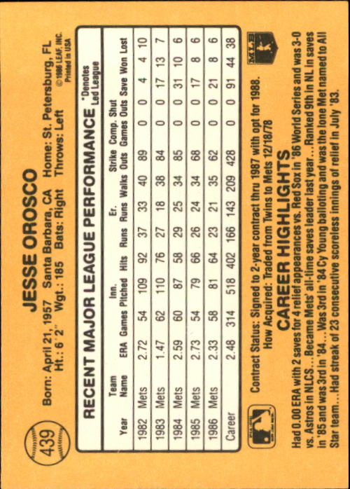 A7218- 1987 Donruss Baseball Karten 248-497 + Rookies -du Pick- 15 + Kostenlose - Bild 379 von 493
