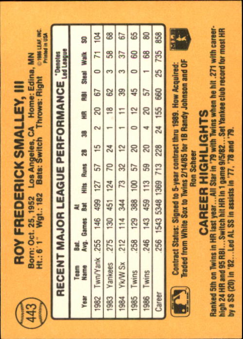 A7218- 1987 Donruss Baseball Karten 248-497 + Rookies -du Pick- 15 + Kostenlose - Bild 387 von 493