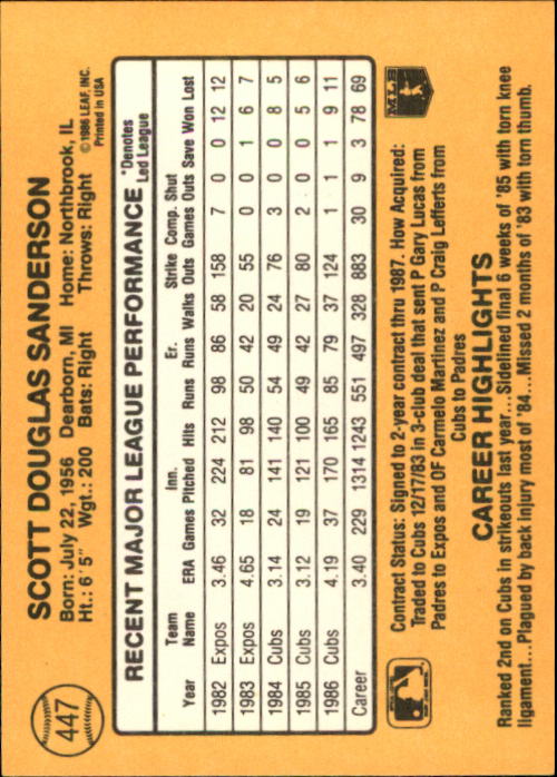 A7218- 1987 Donruss Baseball Karten 248-497 + Rookies -du Pick- 15 + Kostenlose - Bild 393 von 493