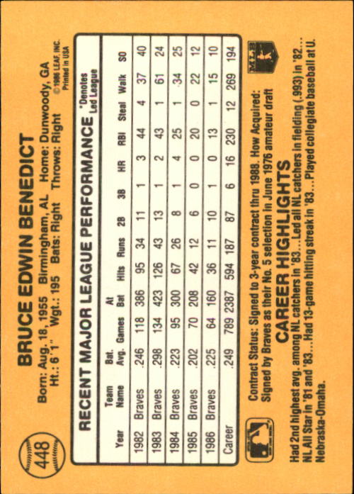 A7218- 1987 Donruss Baseball Karten 248-497 + Rookies -du Pick- 15 + Kostenlose - Bild 395 von 493