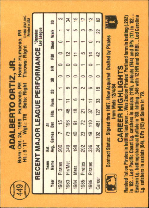 A7218- 1987 Donruss Baseball Karten 248-497 + Rookies -du Pick- 15 + Kostenlose - Bild 397 von 493