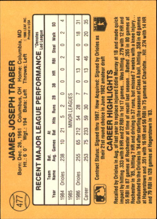 A7218- 1987 Donruss Baseball Karten 248-497 + Rookies -du Pick- 15 + Kostenlose - Bild 453 von 493