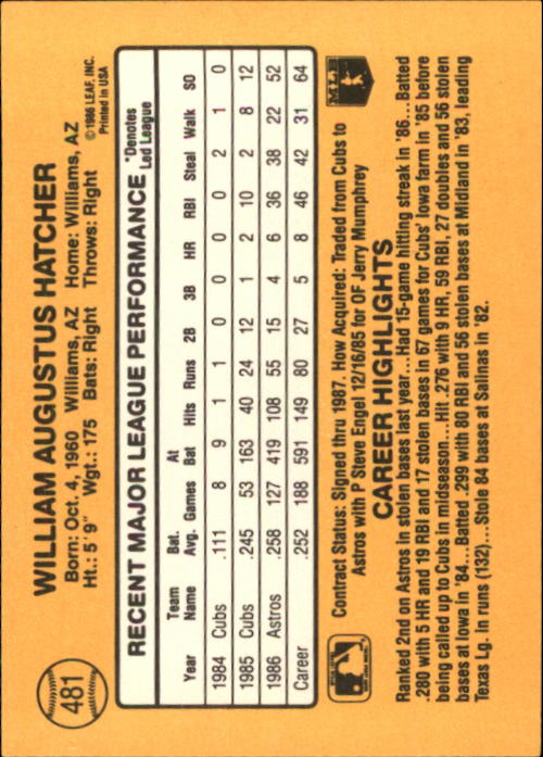 A7218- 1987 Donruss Baseball Karten 248-497 + Rookies -du Pick- 15 + Kostenlose - Bild 461 von 493