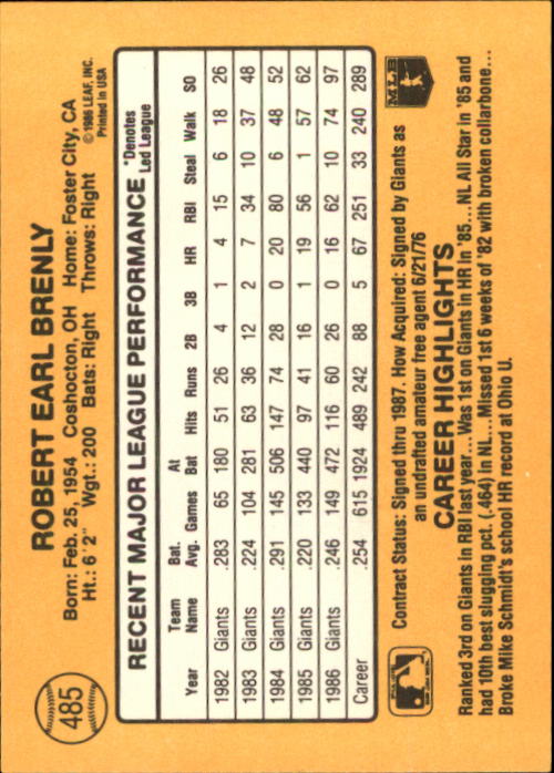 A7218- 1987 Donruss Baseball Karten 248-497 + Rookies -du Pick- 15 + Kostenlose - Bild 469 von 493