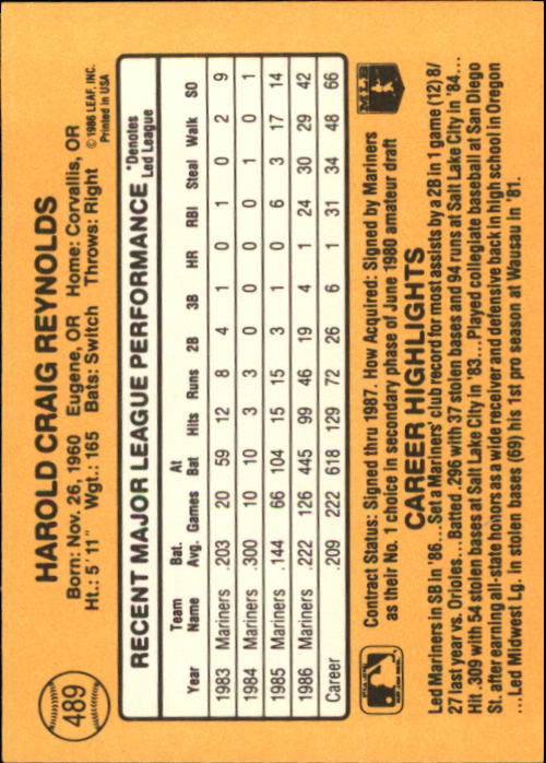 A7218- 1987 Donruss Baseball Karten 248-497 + Rookies -du Pick- 15 + Kostenlose - Bild 477 von 493