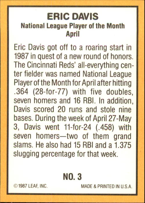 A8117- 1987 Donruss Highlights Baseball Karten 1-56 -du Pick- 15 + Free US - Bild 7 von 113