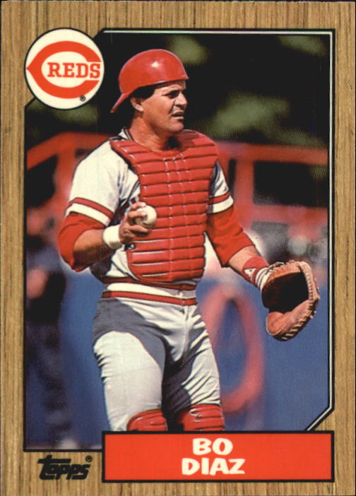 1987 Cincinnati Reds Topps Tiffany Baseball Card #41 Bo Diaz | eBay