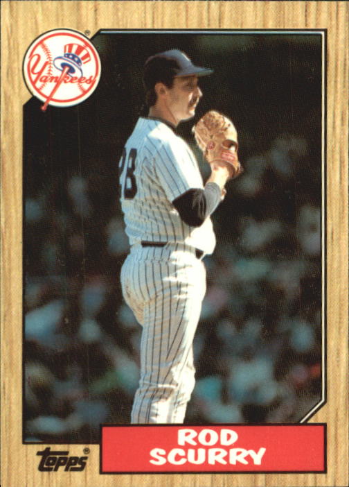 1987 Topps Tiffany #665 Rod Scurry