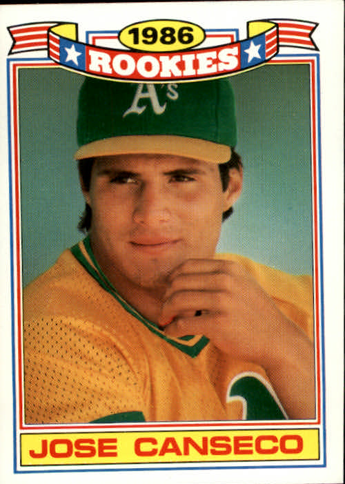 1987 Topps Rookies #3 Jose Canseco