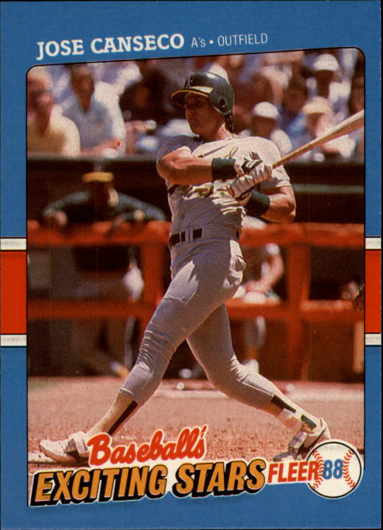 1988 Fleer Exciting Stars #7 Jose Canseco