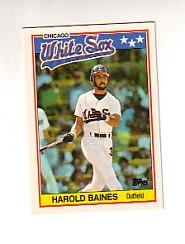 1988 Topps UK Minis Tiffany #1 Harold Baines - NM-MT