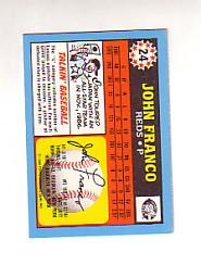 1988 Topps UK Minis Tiffany #24 John Franco back image