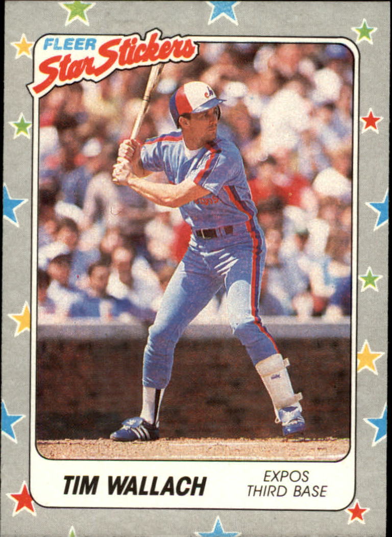 1988 Fleer Star Stickers Baseball "Main Set" Base Cards