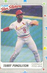 1988 Fleer Star Stickers Baseball "Main Set" Base Cards