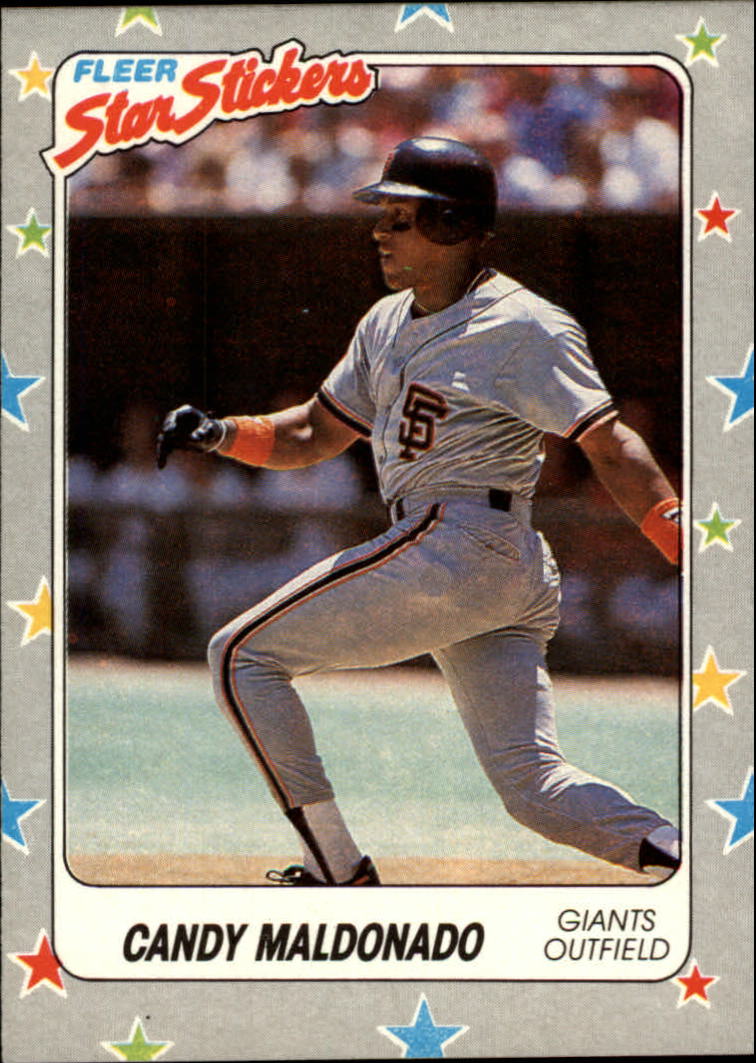 1988 Fleer Star Stickers Baseball "Main Set" Base Cards