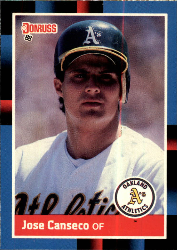 1986 Donruss Highlights 55 Jose Canseco Rookie of the Year 