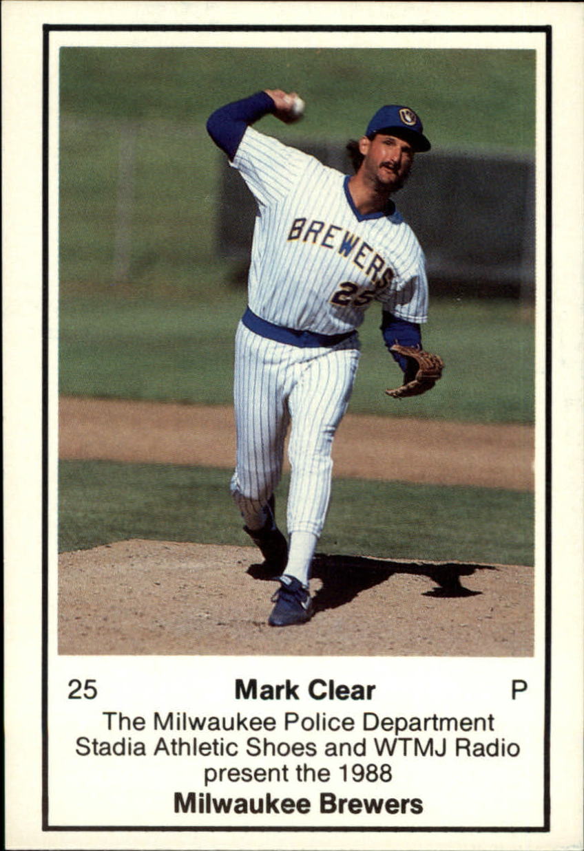 1988 Brewers Police #25 Mark Clear
